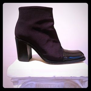 Timeless Via Spiga Italian Canvas Ankle Boot